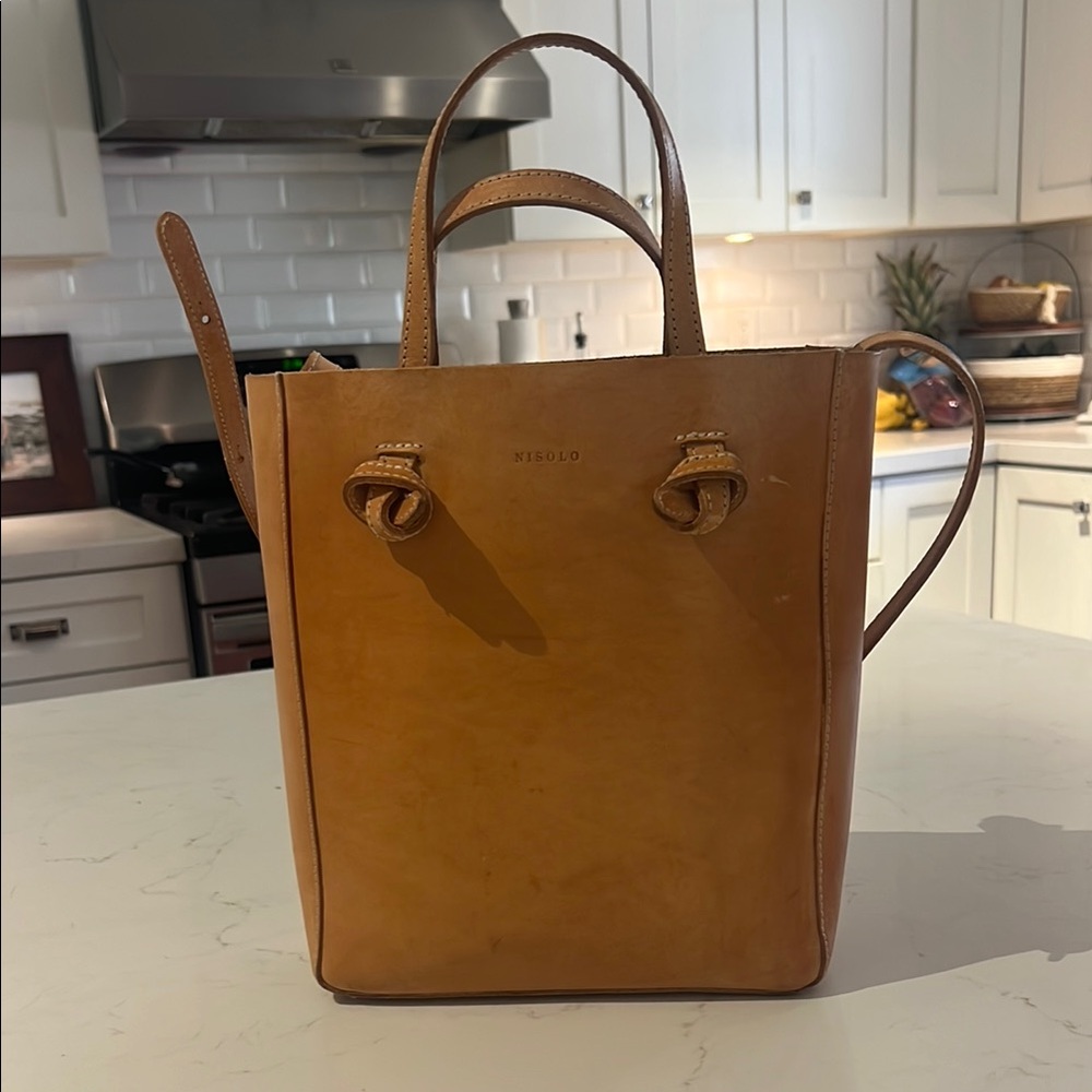 Nisolo Caramel Leather Handbag